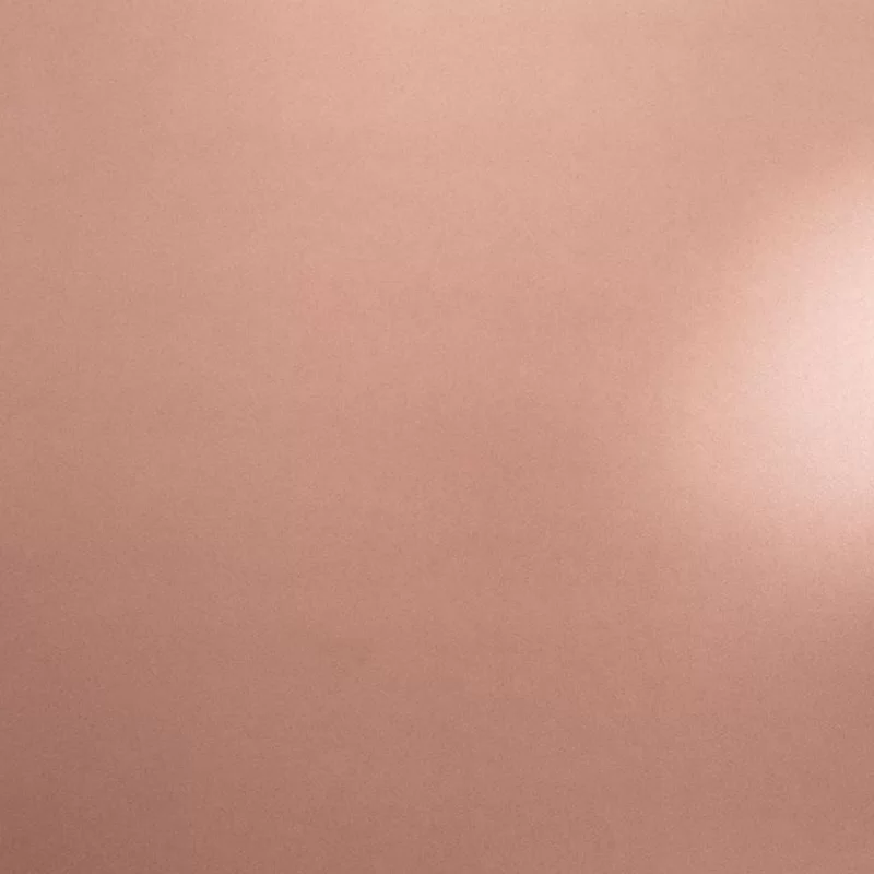 Copper-coloured painted metal